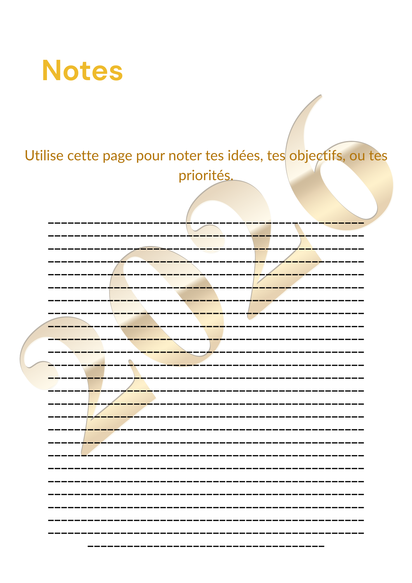Le Planificateur de Réussite et d’Équilibre 2026
