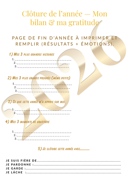 Le Planificateur de Réussite et d’Équilibre 2026