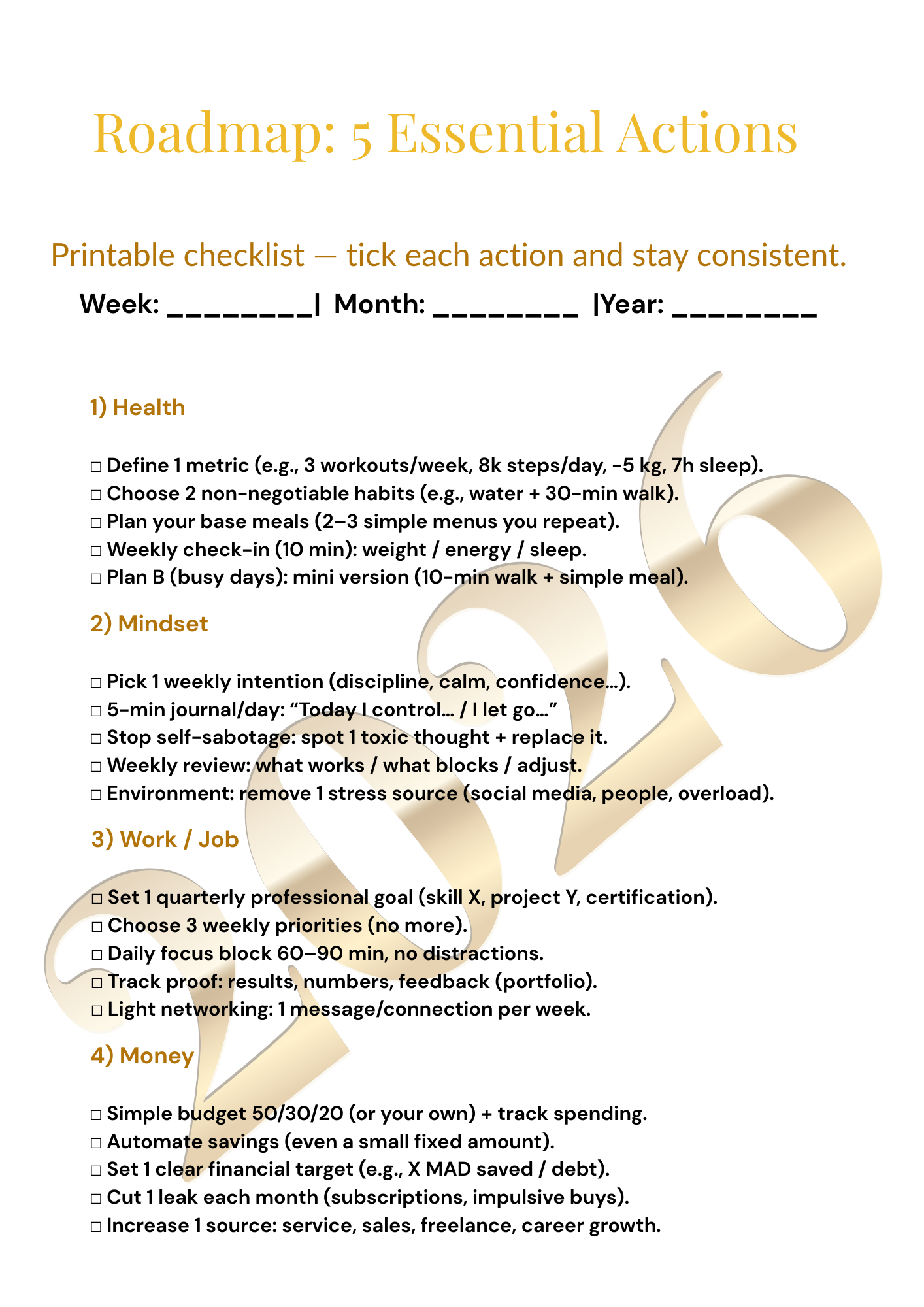 THE BALANCED SUCCESS PLANNER 2026